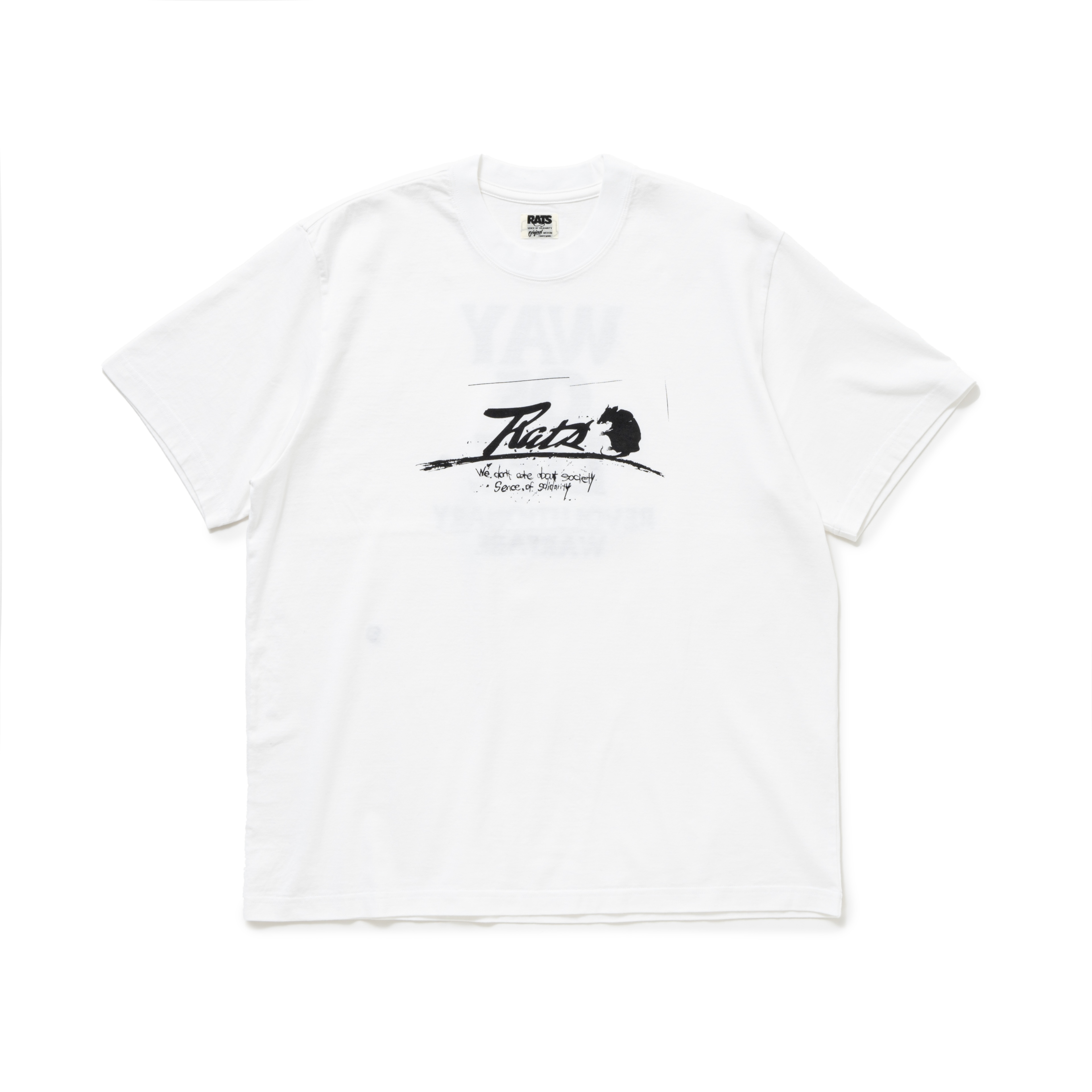 RATS(bc) / SCRIPT LOGO WAY OF LIFE TEE