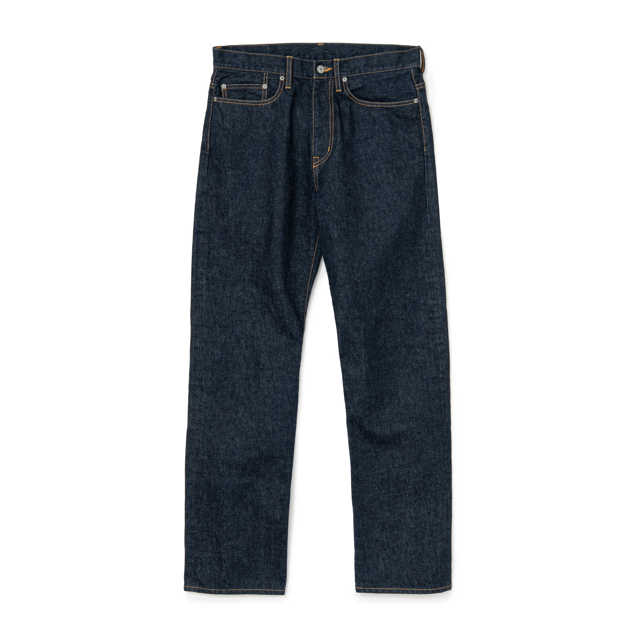 DARK INDIGO DENIM PANTS ONE WASH