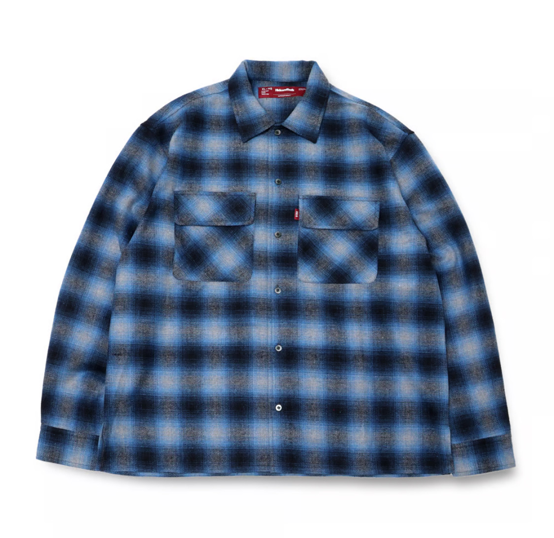 HIDE&SEEK(nChAhV[N) / Wool Ombre Check Check L/S Shirts