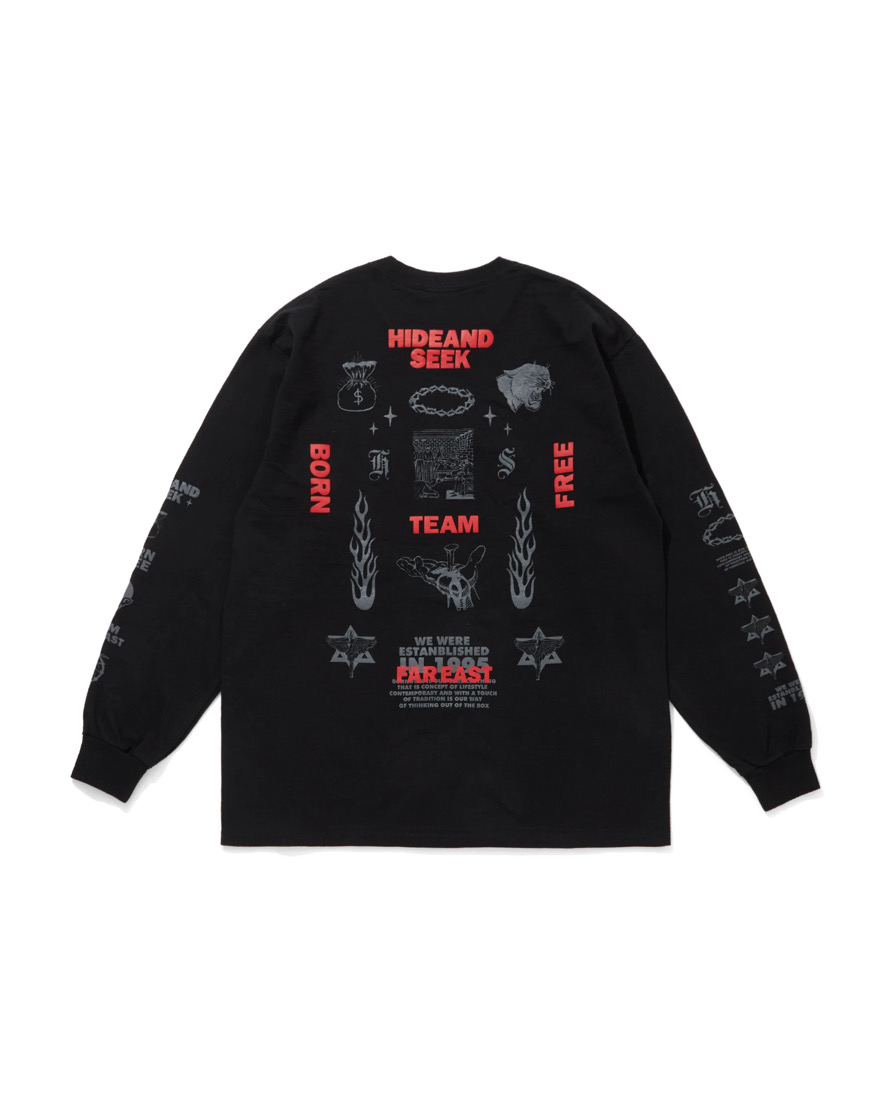 HIDE&SEEK(�n�C�h�A���h�V�[�N) / TEAM FAR EAST L/S Tee