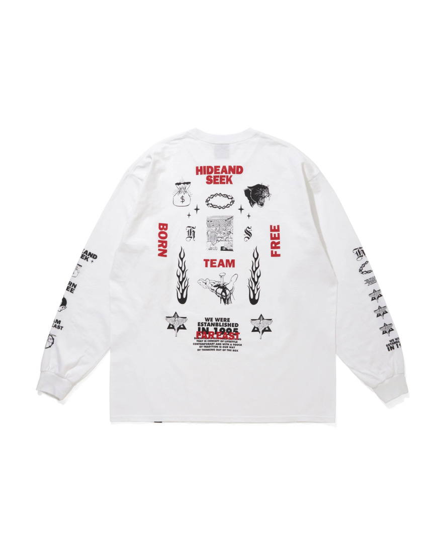 HIDE&SEEK(�n�C�h�A���h�V�[�N) / TEAM FAR EAST L/S Tee