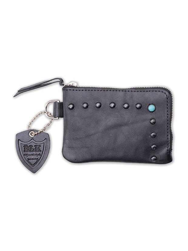HTC BLACK(GC`eB[V[ubN) / CORNER ZIPPER PURSE 9TQ